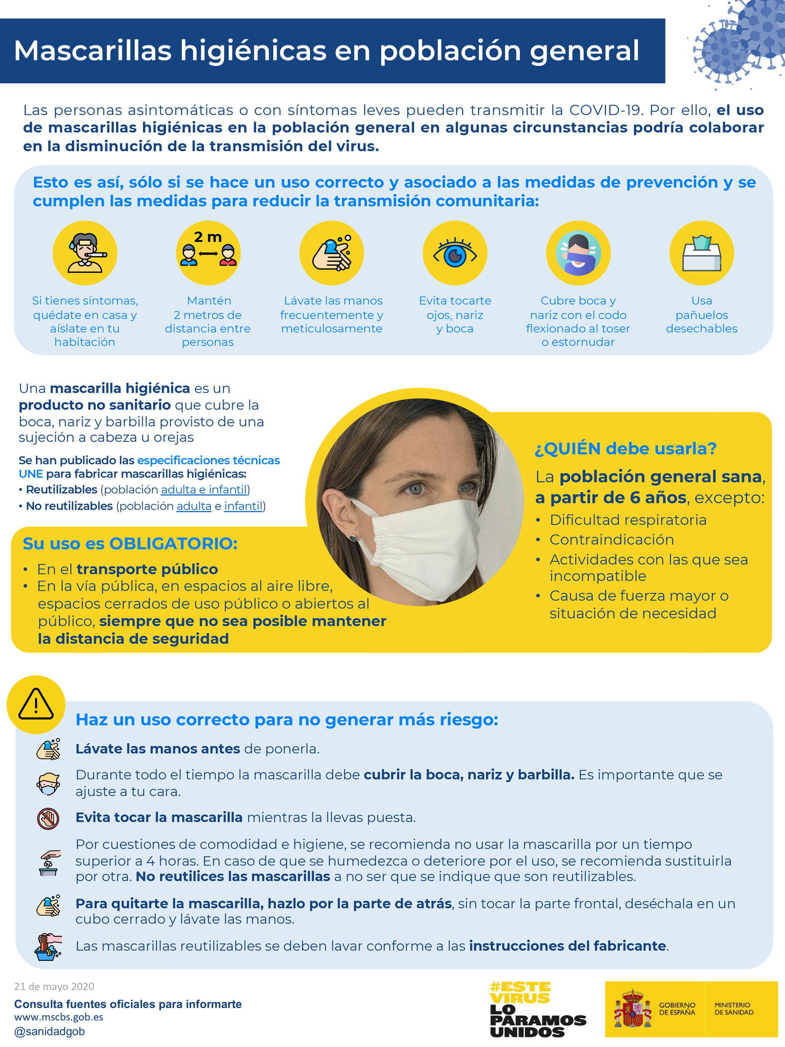 Recomendaciones uso de mascarillas – Lupus Malaga y Autoinmunes